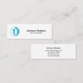 Minimaal tandarts tandarts mini visitekaartje (Voorkant / Achterkant)