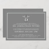 Minimaal tandheelkundig Afstuderen|Uitnodiging voo Kaart (Voorkant / Achterkant)