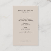 Minimaal tandheelkundig Visitekaartje – Silver Too (Achterkant)