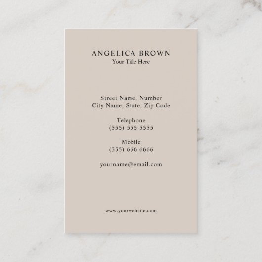 Minimaal tandheelkundig Visitekaartje – Silver Too (Achterkant)