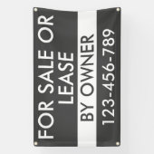 Minimaal te koop of te huur door eigenaar makelaar spandoek (Verticaal)