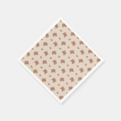 Minimaal teddybeer wacht nauwelijks neutraal Baby Servet (Hoek)