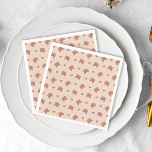 Minimaal teddybeer wacht nauwelijks neutraal Baby Servet