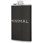 Minimaal Tekstontwerp – Schone Typografie Esthetie Heupfles (Links)