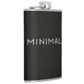 Minimaal Tekstontwerp – Schone Typografie Esthetie Heupfles (Rechts)