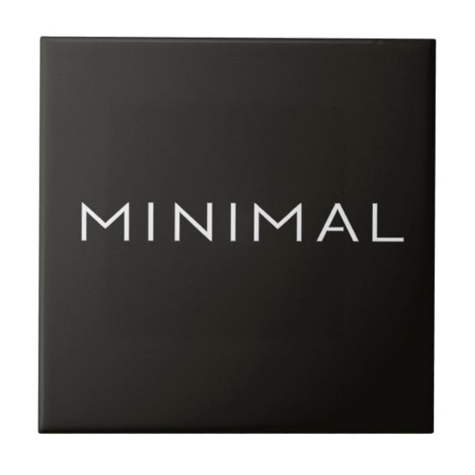 Minimaal Tekstontwerp – Schone Typografie Esthetie Tegeltje (Voorkant)