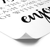 Minimaal tekstscript Mimosa Bar-bord Poster (Hoek)