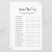 Minimaal "Think Fast" Vrijgezellenfeest spel (Voorkant / Achterkant)