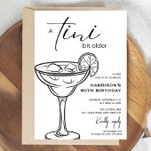 Minimaal 'tini beetje ouder! Cocktail verjaardagsf Kaart