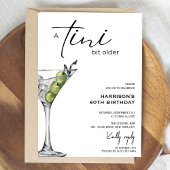 Minimaal 'tini beetje ouder! Cocktail verjaardagsf Kaart