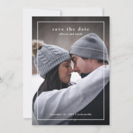 Minimaal Tipe Foto Bruiloft Save The Date