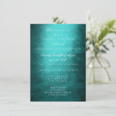 Minimaal Tropisch Blauwgroen Wit Vrijgezellenfeest Kaart (Staand voorkant)