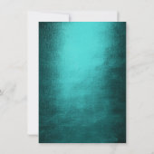 Minimaal Tropisch Blauwgroen Wit Vrijgezellenfeest Kaart (Achterkant)