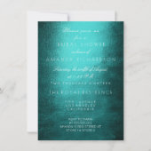 Minimaal Tropisch Blauwgroen Wit Vrijgezellenfeest Kaart (Voorkant)