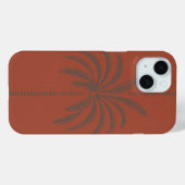 Minimaal Tropisch Palmbomenpatroon Terracotta Case-Mate iPhone Case (Achterkant (horizontaal))