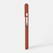 Minimaal tropisch palmbomenpatroon terracotta  iPhone 16 hoesje (Linkerkant)