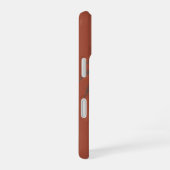 Minimaal tropisch palmbomenpatroon terracotta  iPhone 16 hoesje (Rechterkant)