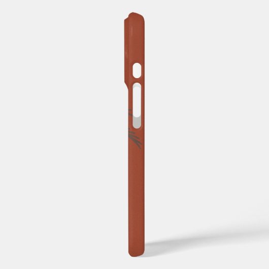 Minimaal Tropisch Palmboompatroon Terracotta Case-Mate iPhone Case (Achterkant / Links)