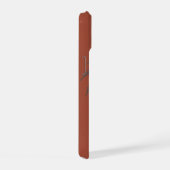 Minimaal Tropisch Palmboompatroon Terracotta  iPhone 15 Case (Rechterkant)