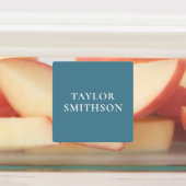    Minimaal Turquoise Terracotta Aangepaste Naam S Labels (Aangebracht)