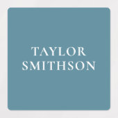    Minimaal Turquoise Terracotta Aangepaste Naam S Labels (Design 1)