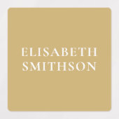    Minimaal Turquoise Terracotta Aangepaste Naam S Labels (Design 2)