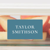    Minimaal Turquoise Terracotta Aangepaste Naam S Labels (Aangebracht)