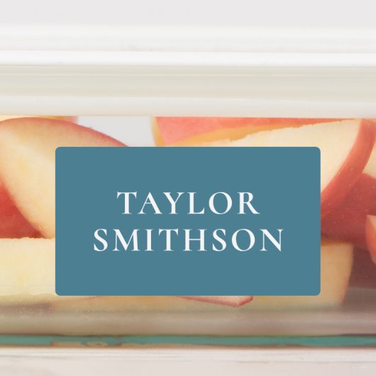    Minimaal Turquoise Terracotta Aangepaste Naam S Labels (Aangebracht)