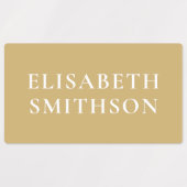    Minimaal Turquoise Terracotta Aangepaste Naam S Labels (Design 2)