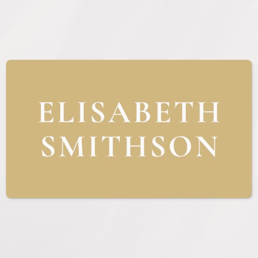    Minimaal Turquoise Terracotta Aangepaste Naam S Labels (Design 2)