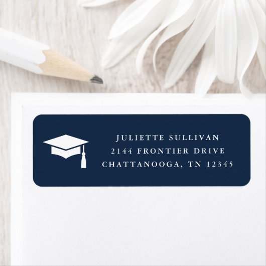 Minimaal type afstudeeradres retouradres etiket (Insitu)