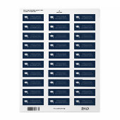 Minimaal type afstudeeradres retouradres etiket (Full Sheet)