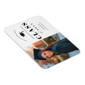 Minimaal Type Foto Afstudeer Aankondiging Magneet (Rechterzijde)