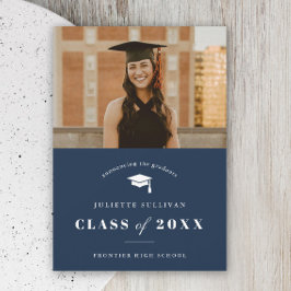 Minimaal type foto-Afstuderen Aankondiging