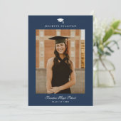 Minimaal type foto-Afstuderen Kaart (Staand voorkant)