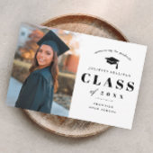 Minimaal type foto-Afstuderen Uitnodiging Briefkaart