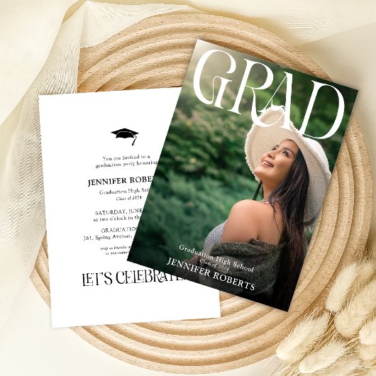 Minimaal Typografie & Afstuderen Foto Kaart