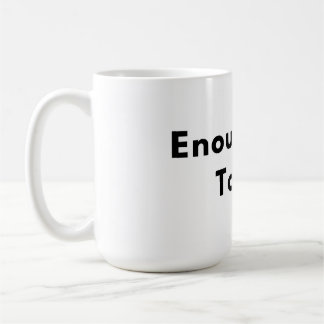 Minimaal typografie mok voor vandaag