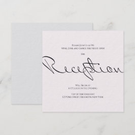 Minimaal typografisch amusement maar formeel huwel kaart