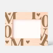 Minimaal typografisch Mom Love Elegent Gegraveerde Lijstjes (Voorkant)