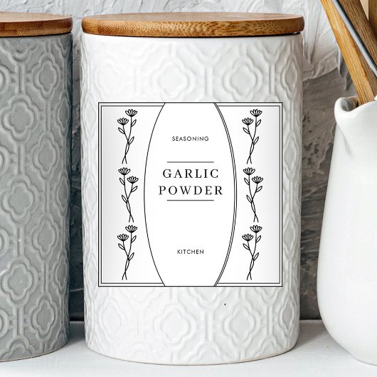 Minimaal uitroletiket voor keukengerei sticker