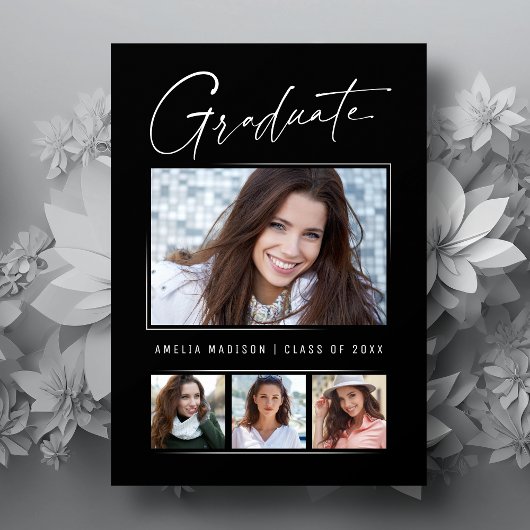 Minimaal uniek Afstudeerder voor Calligrafie-inkt Aankondiging