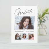 Minimaal uniek Afstudeerder voor Calligrafie-inkt Aankondiging (Staand voorkant)