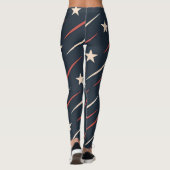 Minimaal USA Golfpatroon | Dames Leggings (Achterkant)