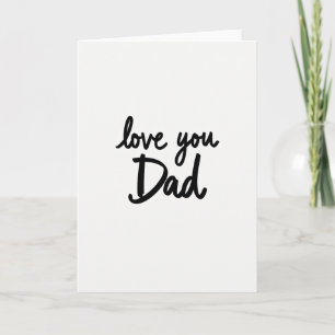 Minimaal Vaderdagkaart 'Lief Je Papa' Kaart