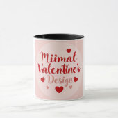 Minimaal Valentijnsdag Liefde Typography Design | Mok (Midden)