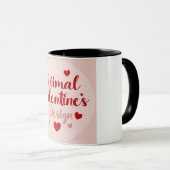Minimaal Valentijnsdag Liefde Typography Design | Mok (Voorkant rechts)