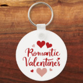 Minimaal Valentijnsdag Liefde Typography Design | Sleutelhanger (Achterkant)