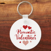 Minimaal Valentijnsdag Liefde Typography Design | Sleutelhanger (Voorkant)