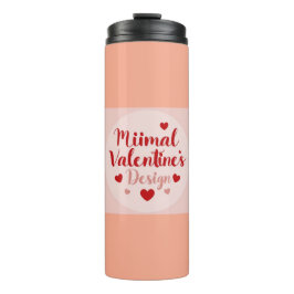 Minimaal Valentijnsdag Liefde Typography Design | Thermosbeker